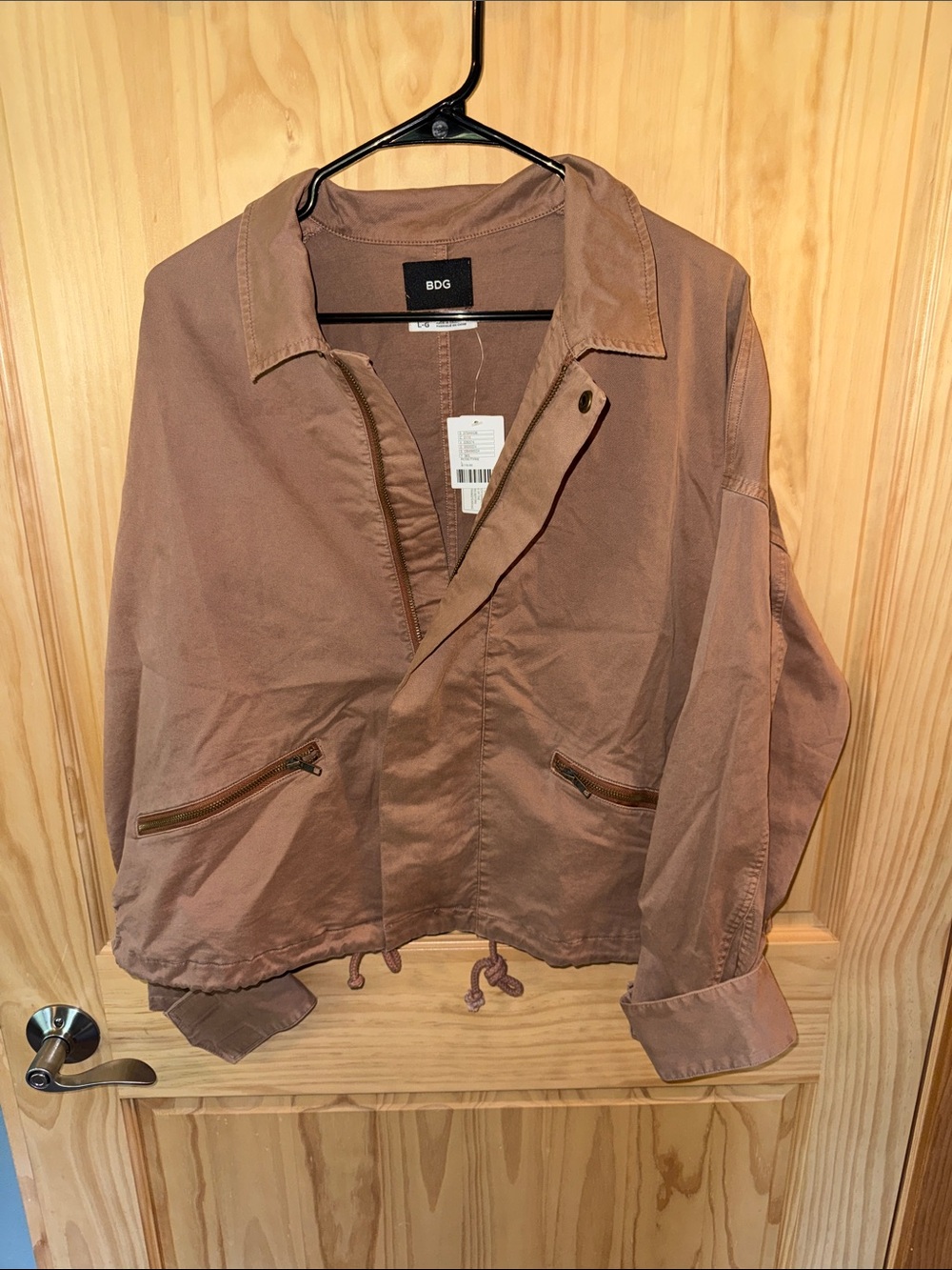 BDG Utility Jacket in Dusty Rose/Brown